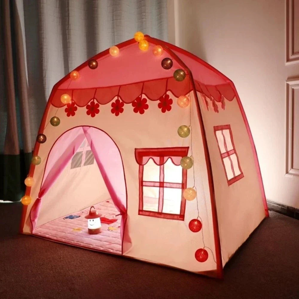 Tipi Princess Castle – Vikbart lektält - Lekstuga för barn