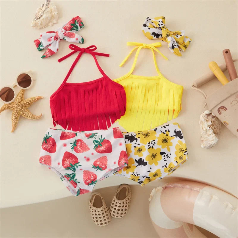 Mini Mode - Bikini för flickor (inkl. hårband)