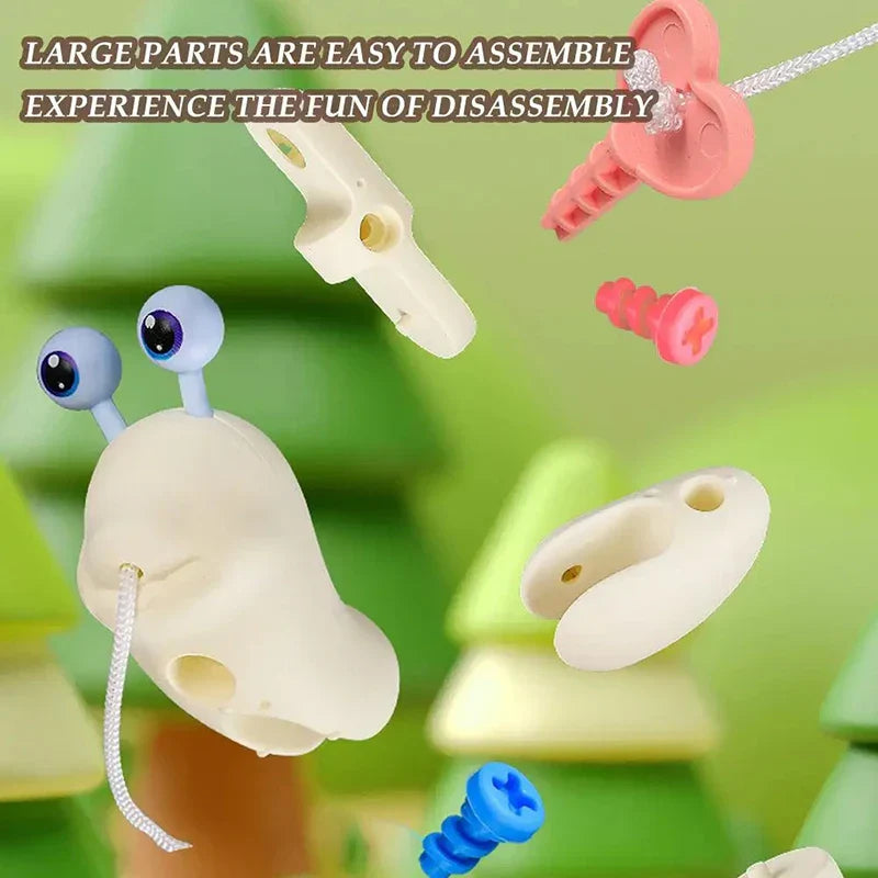 Snail Leksak - Snigel i farten - Leksak med gå-rep