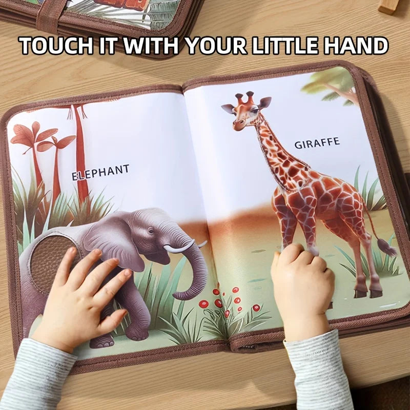 Touch Bok – Kittlar & Färger - Sinnen Häfte Djur