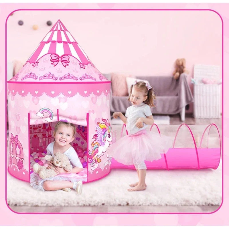 Unicorn Tent – Magisk lekstund – Rosa lektält