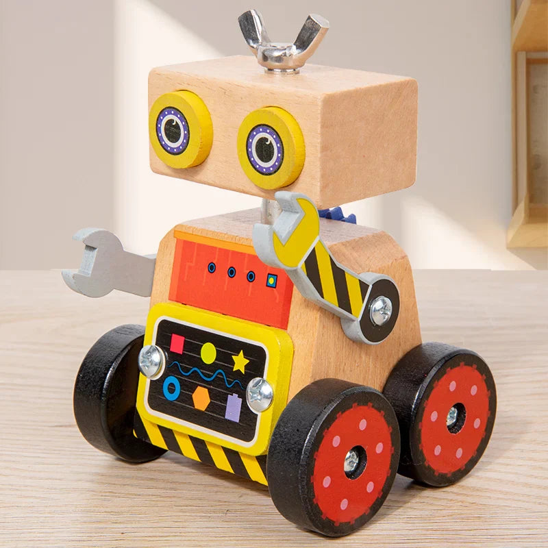 Träleksaker - Bygg & Lek - Byggrobot i trä
