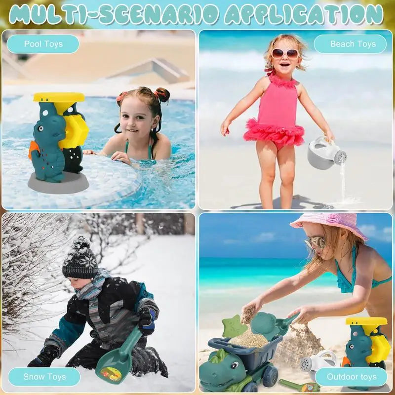 Beach Dino Set – Bygg ditt slott – Dinotruck-stranden