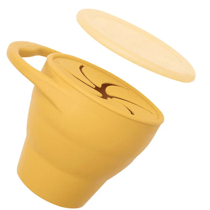 Snackcup - Lätt att ta med sig - Hopfällbar silikonmugg