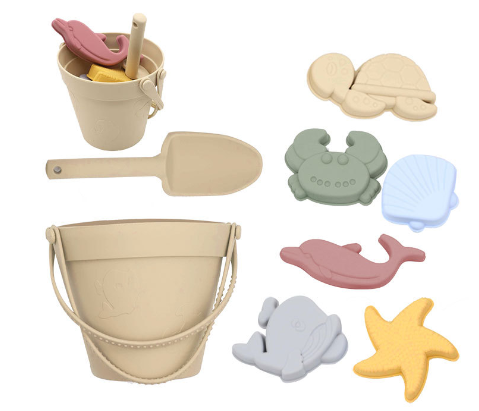 Silicone Beach Set - Sandäventyr med strandhink - Strandset i silikon