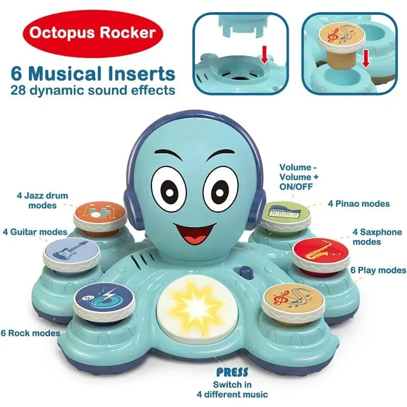 Musical Octo - Musikfest med bläckfisk - Musikleksak
