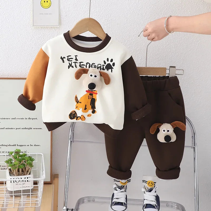 Mini Mode - Trendig och bekväm - Joggingdräkt med hundar
