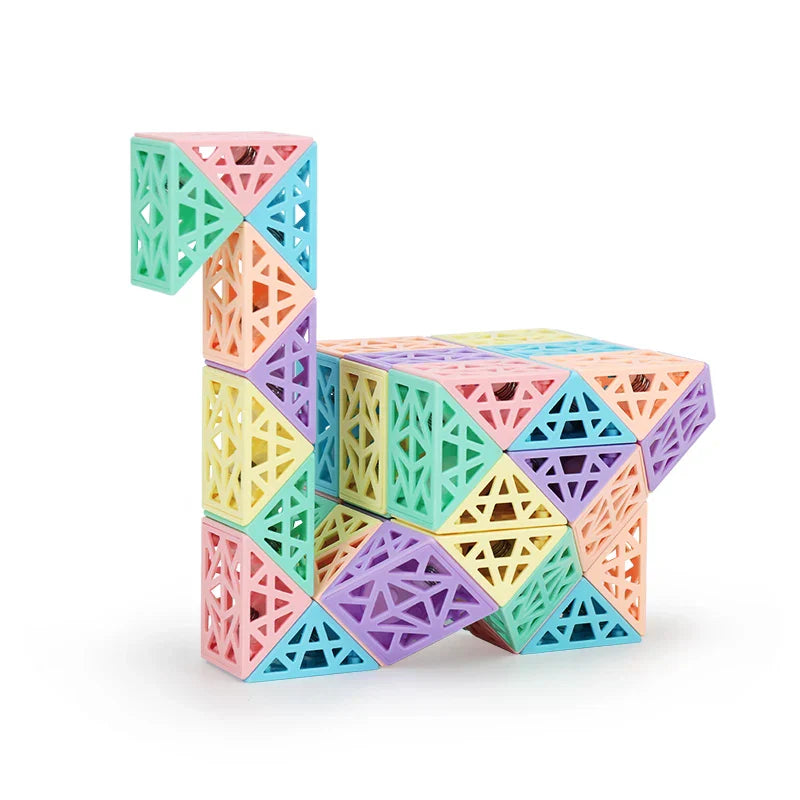 Snake Cube Set - Bygg, vrid och utforska - Set med byggklossar