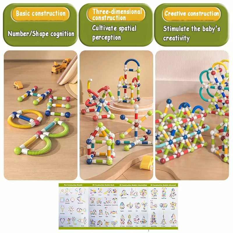 Magnetisk Sticks - Oändligt byggande – flexibla magnetiska pinnar
