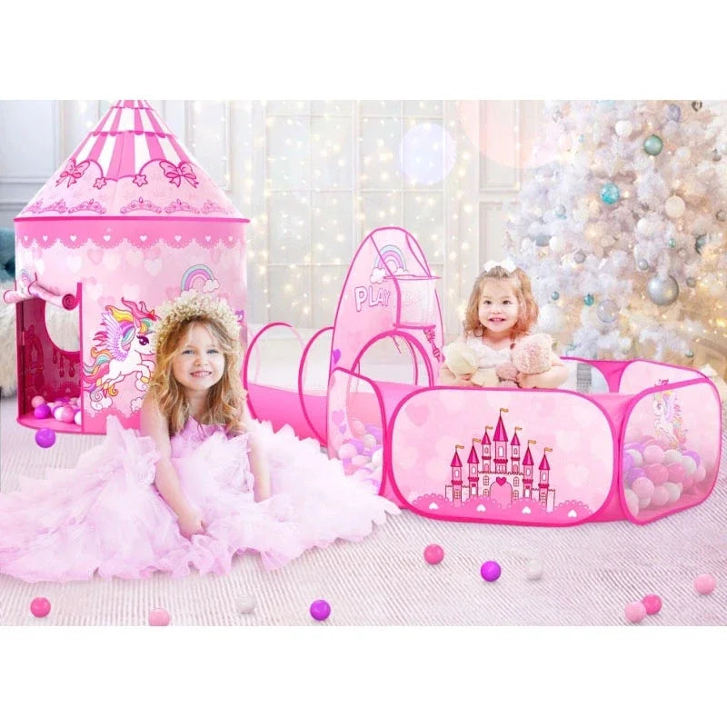 Unicorn Tent – Magisk lekstund – Rosa lektält