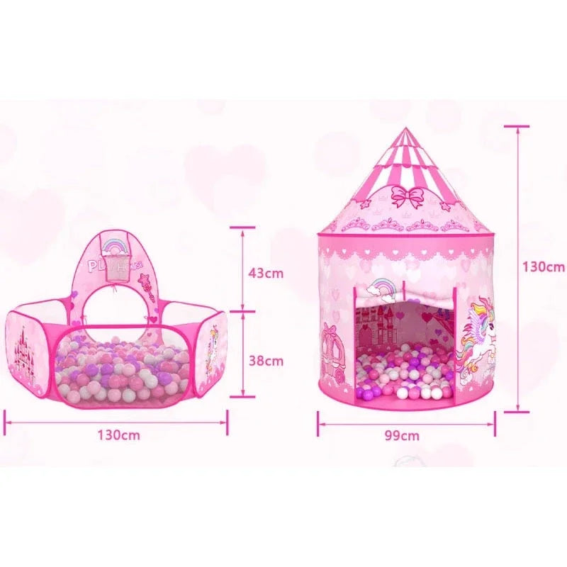 Unicorn Tent – Magisk lekstund – Rosa lektält