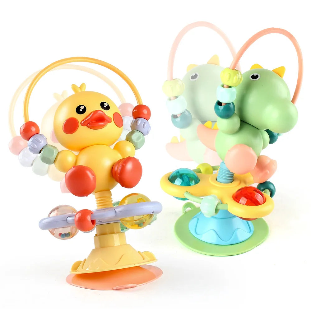Soothing Rattle Leksak - Sensorisk babyleksak med sugkopp