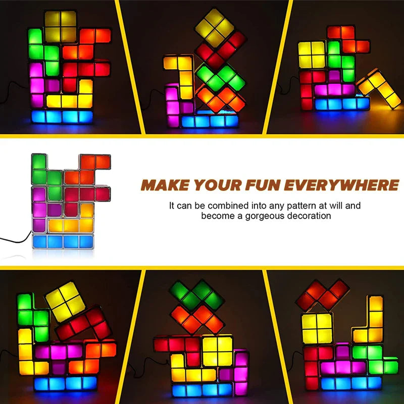 Tetris Night Light - Lys upp din kreativitet - Tetris-lampa