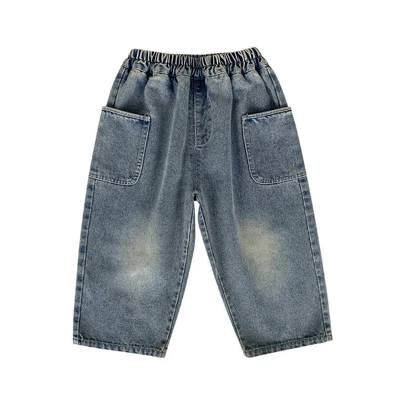Mini Mode - Jeans med raka ben - Avslappnade Jeans