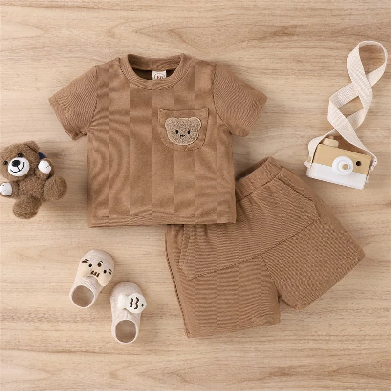 Mini Mode - Söt björndesign - Sommaroutfit