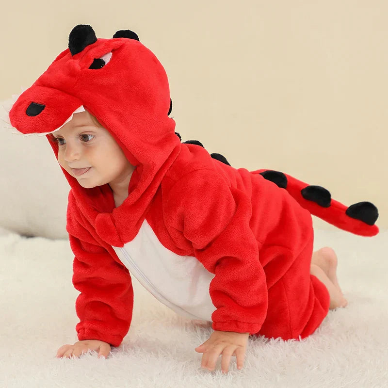 Mini Fashion™ – Djurens drömland – Onesie med djurmotiv för barn