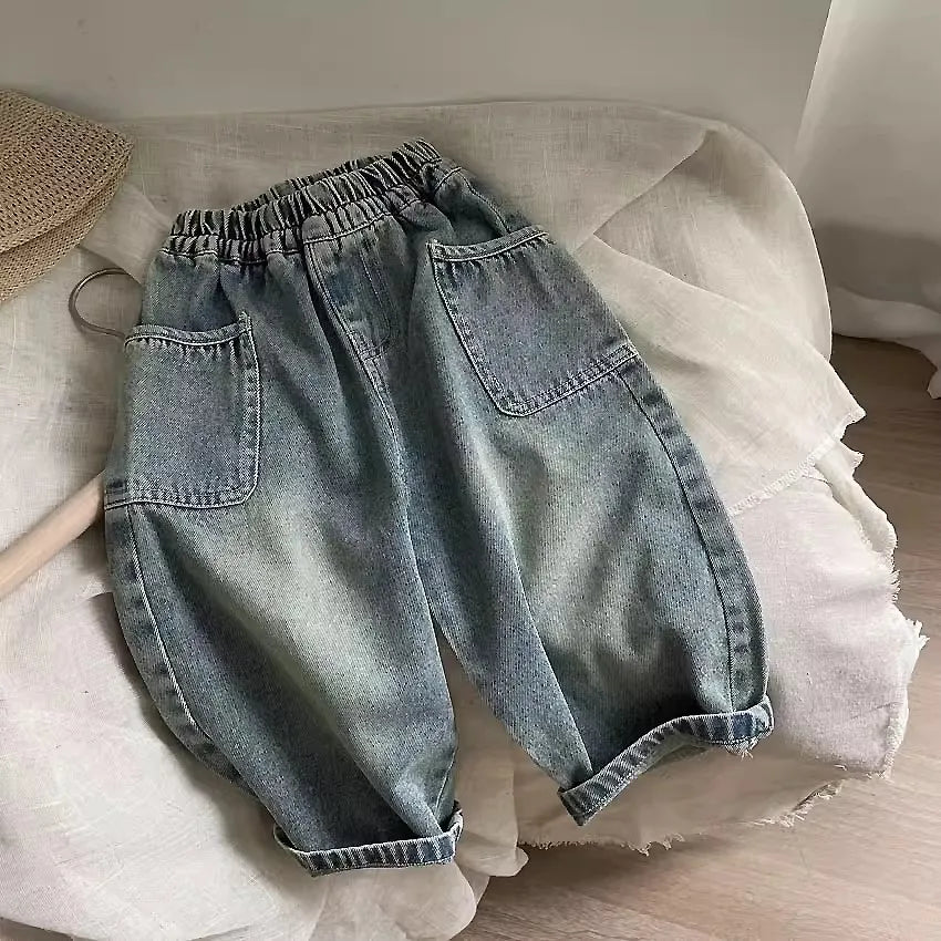 Mini Mode - Jeans med raka ben - Avslappnade Jeans