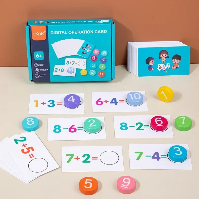 Math Tokens - Räkna & lösa - Räknekort för barn