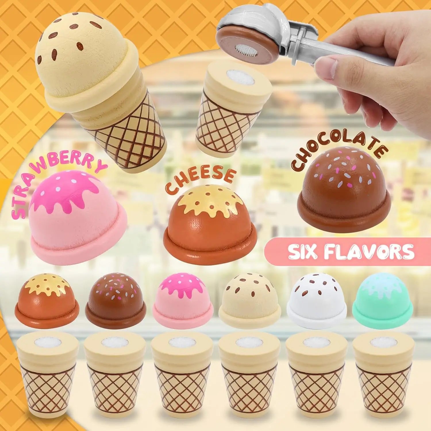 Ice Cream Playset - Kreativ och pedagogisk - lekset för glass