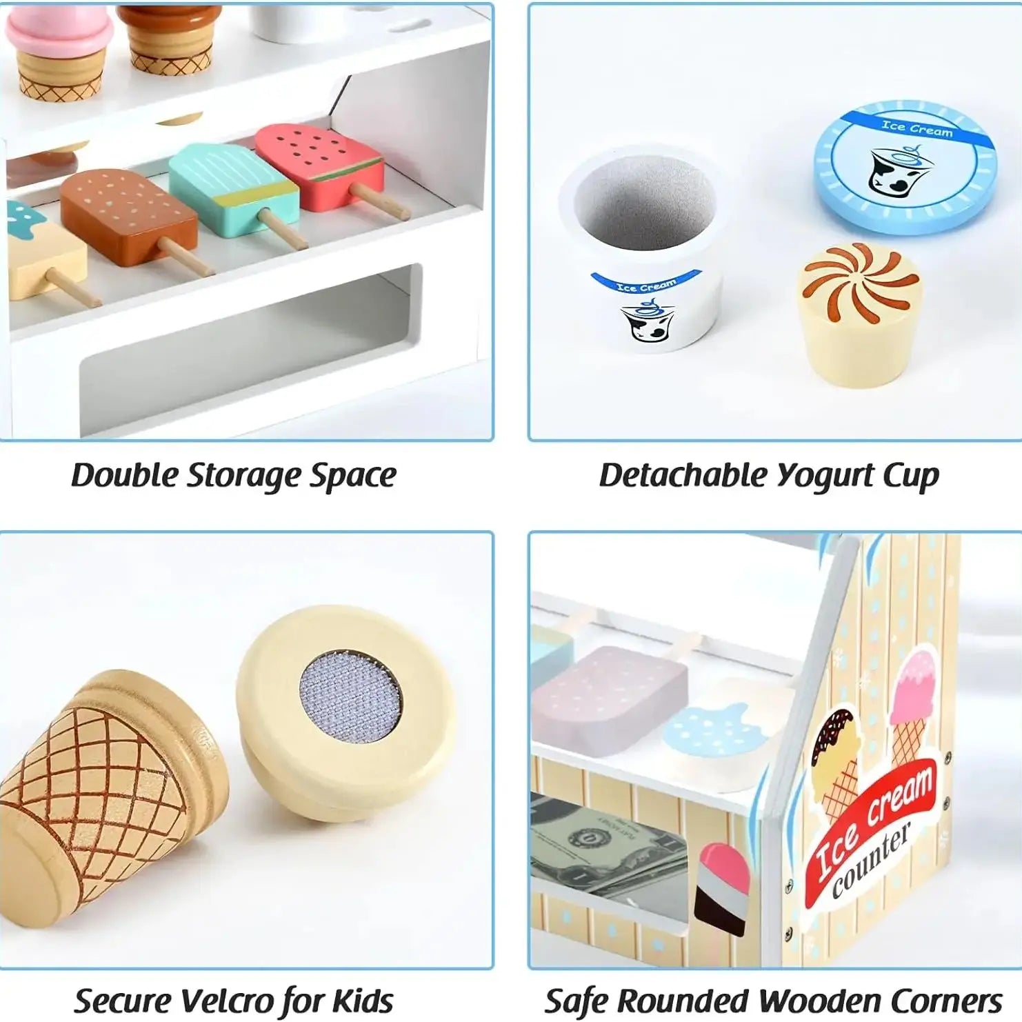 Ice Cream Playset - Kreativ och pedagogisk - lekset för glass