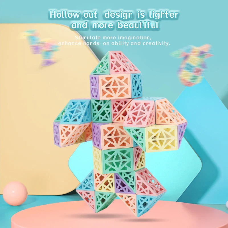 Snake Cube Set - Bygg, vrid och utforska - Set med byggklossar