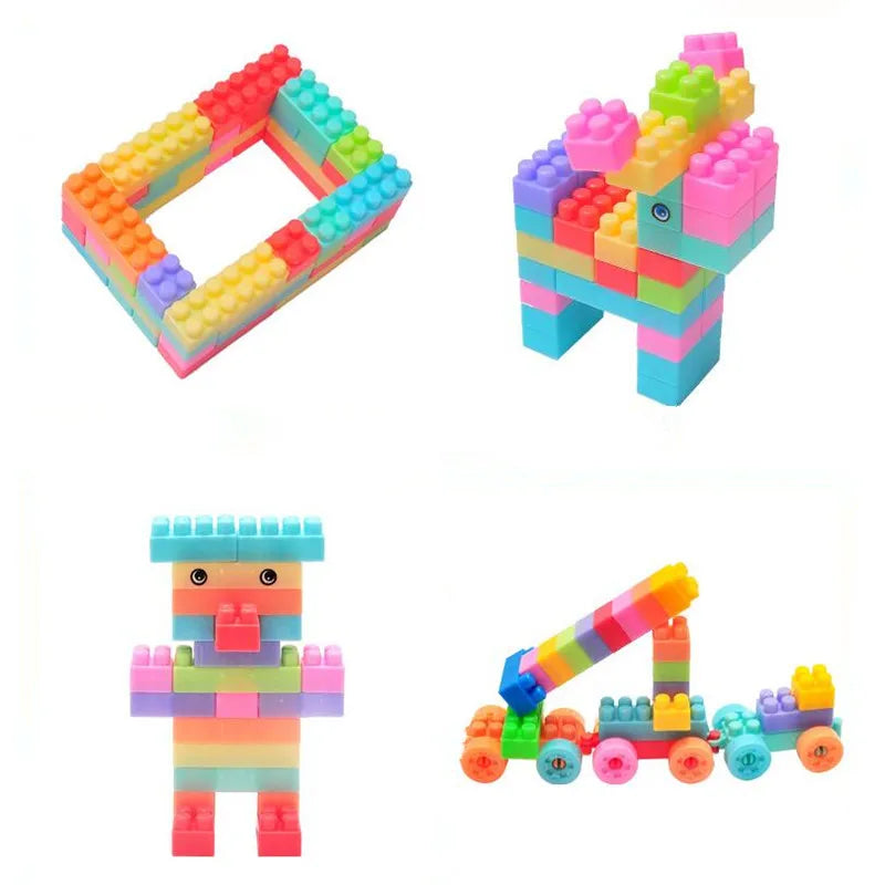 Magic Building Kloss Set - Byggnadsglädje för små barn - Blockuppsättning