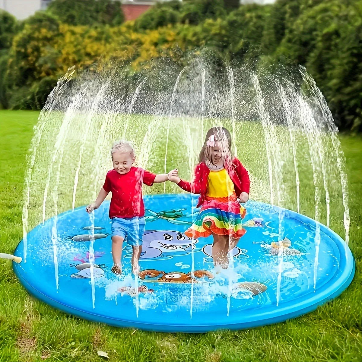 Water Fun Pad – Sommarfest Gräsmatta - Fontän Vattenpool