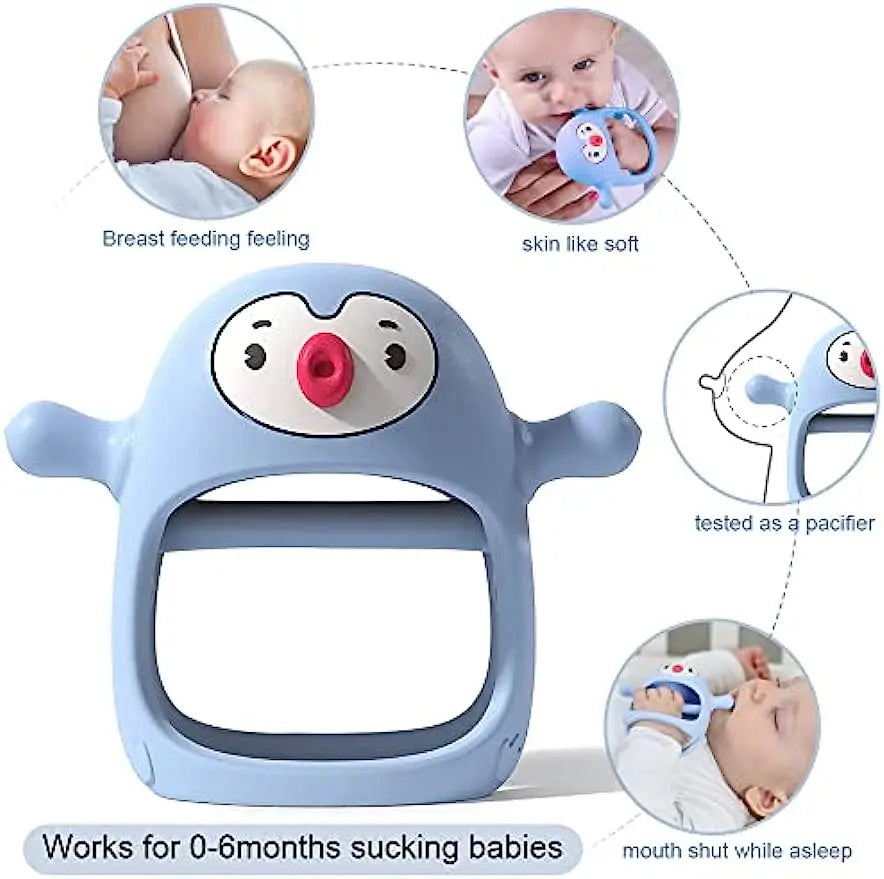 Penguin Teether - Skönt för tandköttet - Bitring i silikon