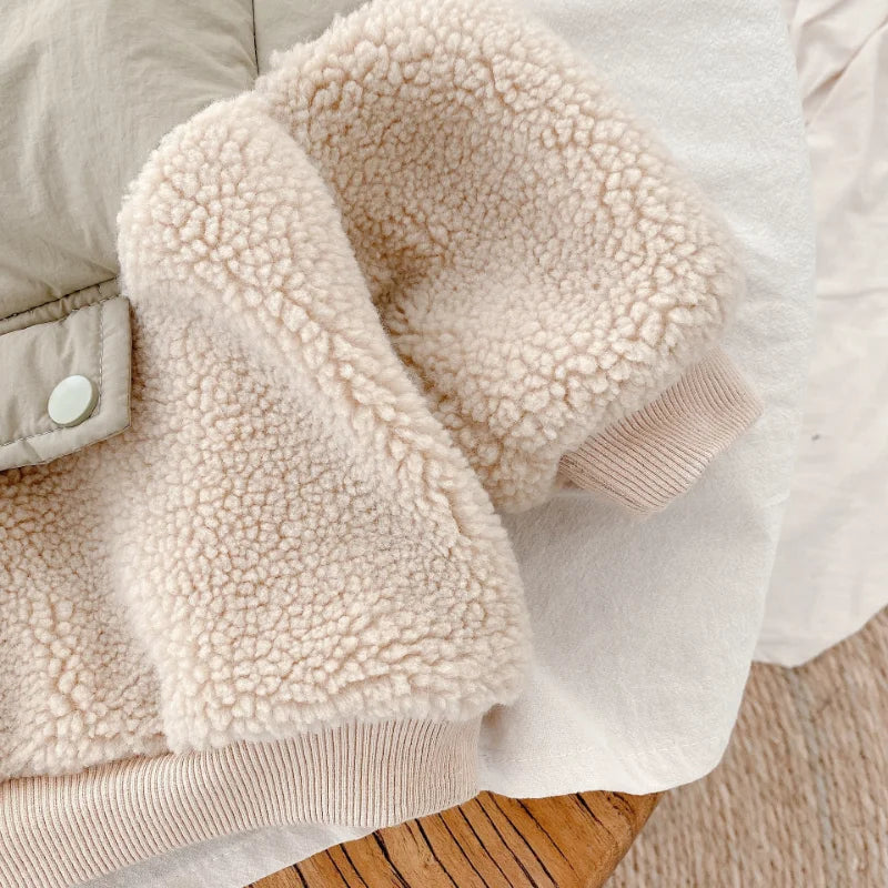 Mini Mode - Supervarm - Lammullsjacka av fleece
