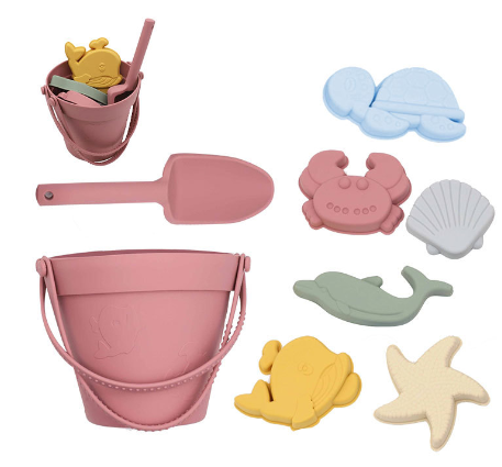 Silicone Beach Set - Sandäventyr med strandhink - Strandset i silikon