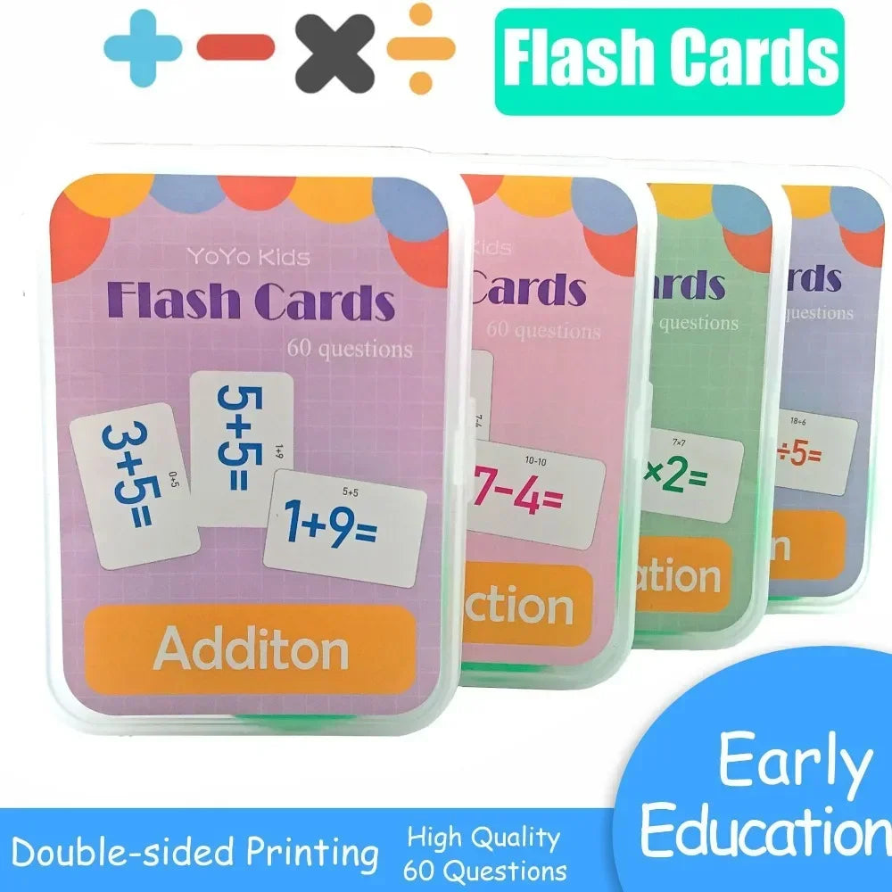Math Flash Cards – Lekfullt sätt att lära sig räkna - aritmetiska kort