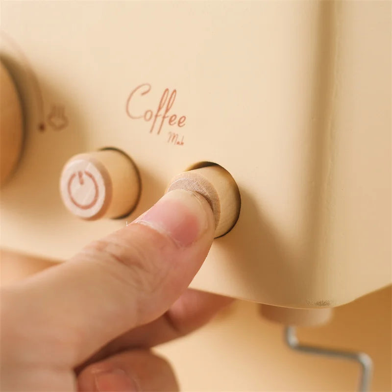 Träleksaker - Blivande barista - Espressomaskinset i trä