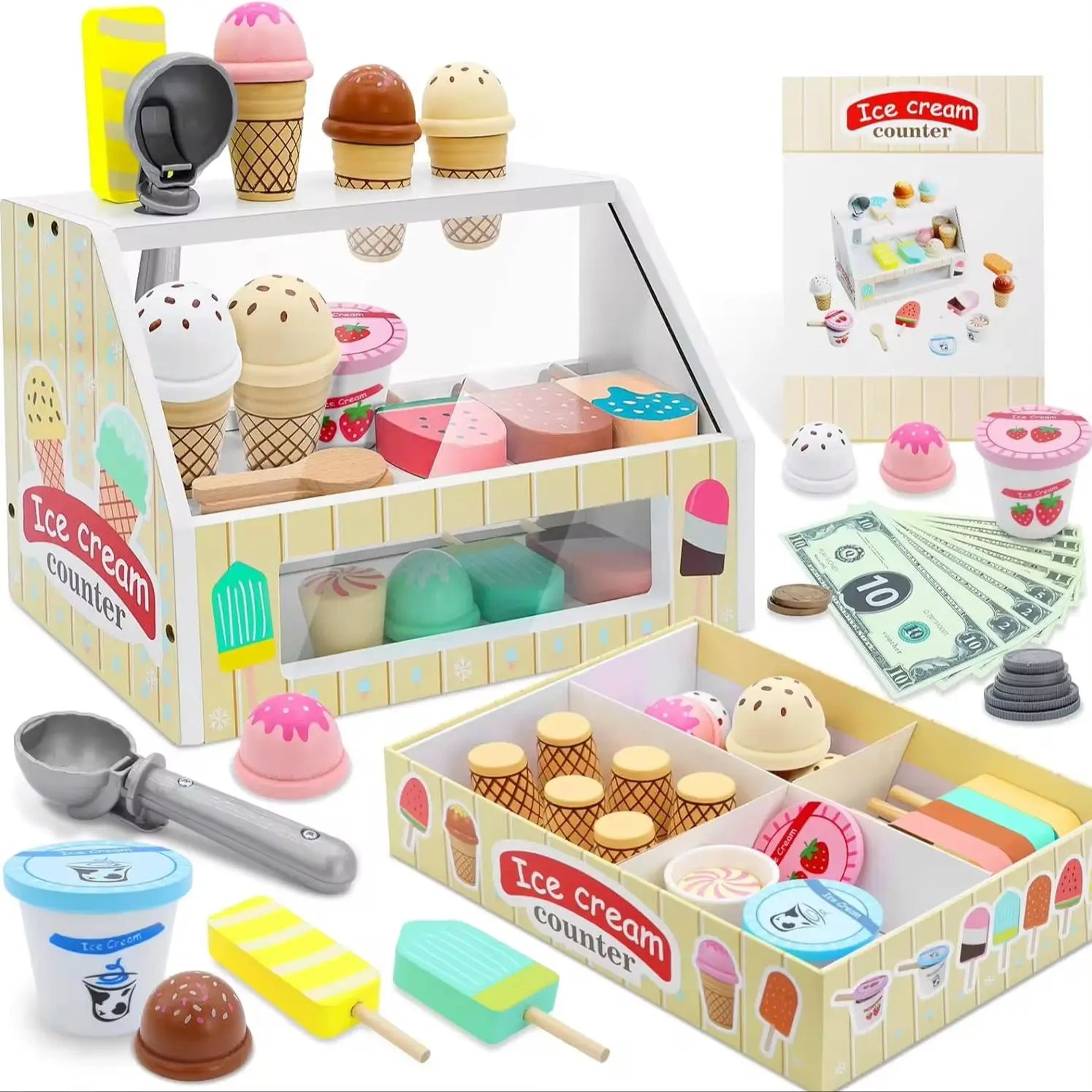 Ice Cream Playset - Kreativ och pedagogisk - lekset för glass