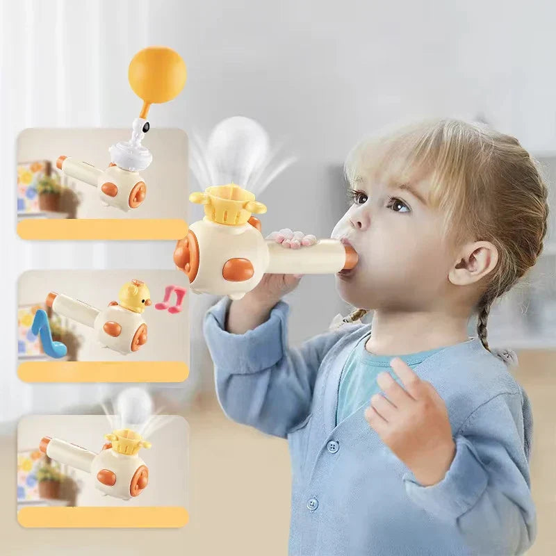 Montessori Blowing Leksak - Förbättra färdigheter och kommunikation - Montessori Blås- och kulleksaker