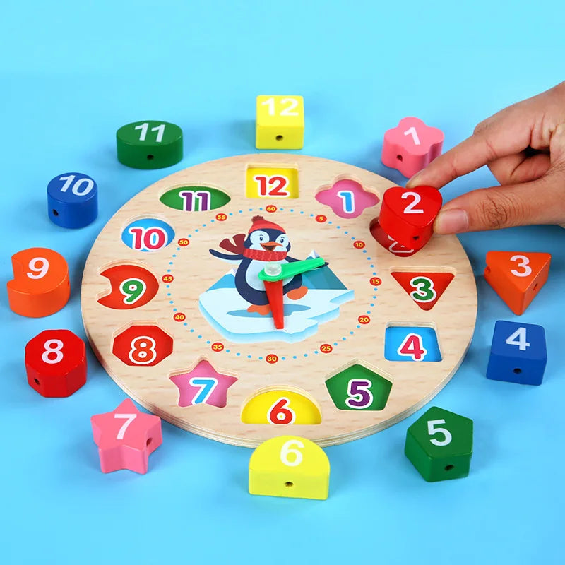 Learning Clock – Lek & Lär Klockan – Träklocka