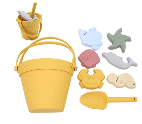 Silicone Beach Set - Sandäventyr med strandhink - Strandset i silikon