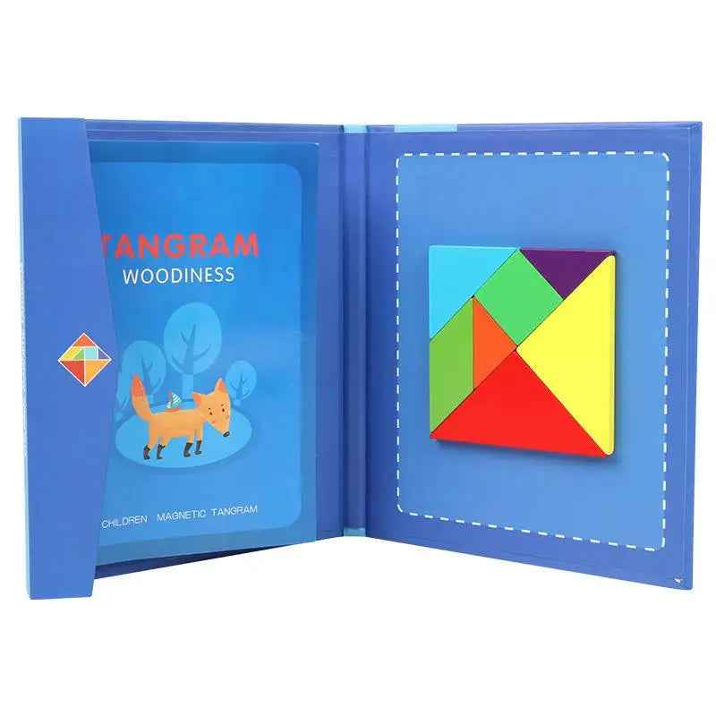 Tangram-pussel i trä – uppmuntrar logiskt tänkande