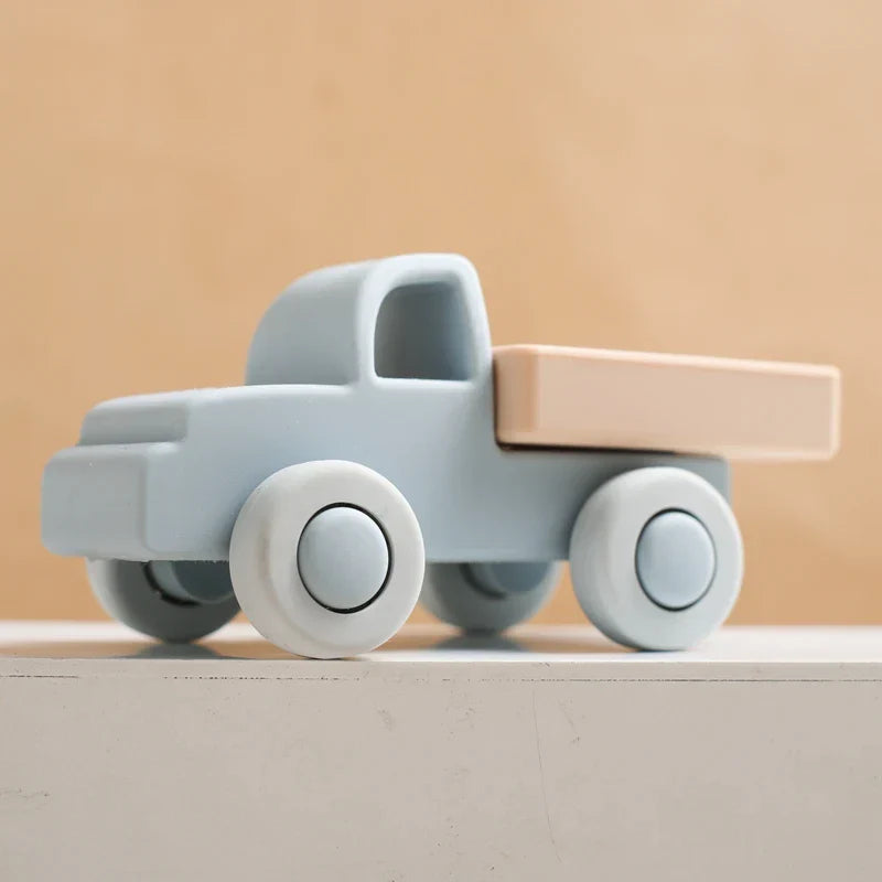 Mini Motion – Rullande och bitande - fordonsleksaker av silikon