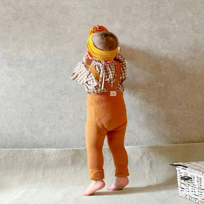 Mini Mode - Mjuka & sköna - Barnleggings med hängslen