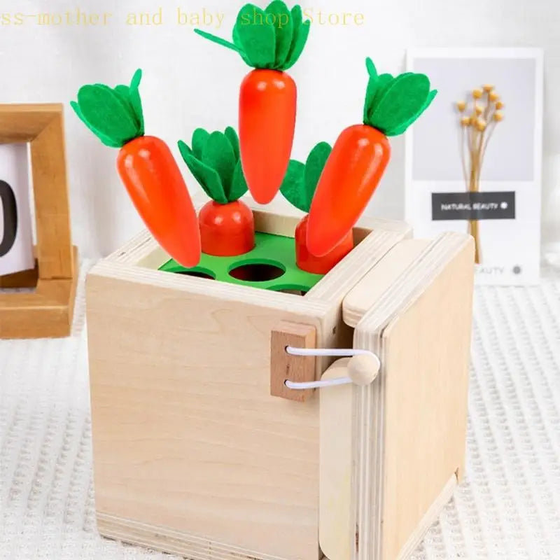 Smart Carrots –  Färger & former - Sorteringsleksaker i trä
