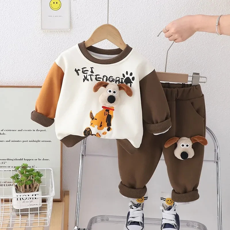 Mini Mode - Trendig och bekväm - Joggingdräkt med hundar