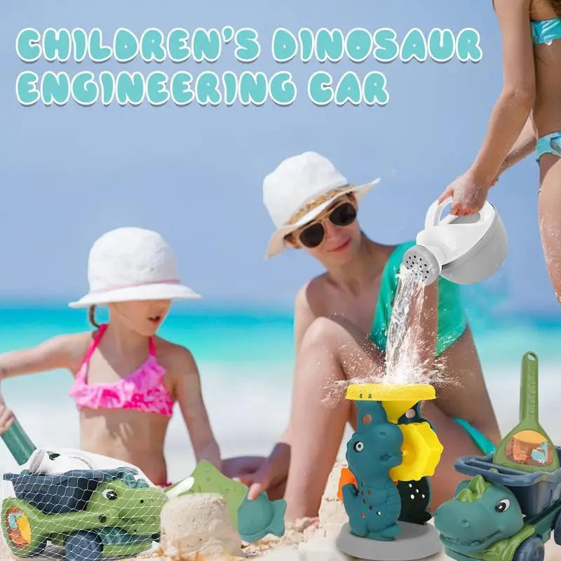 Beach Dino Set – Bygg ditt slott – Dinotruck-stranden