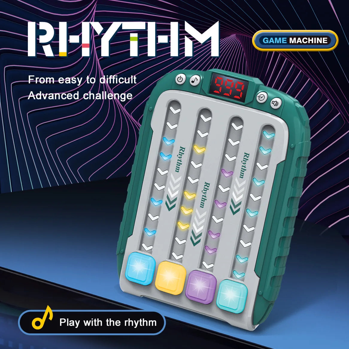 Rhythm - Minskar stress, förbättrar reaktionsförmågan - Snabbhetsspel