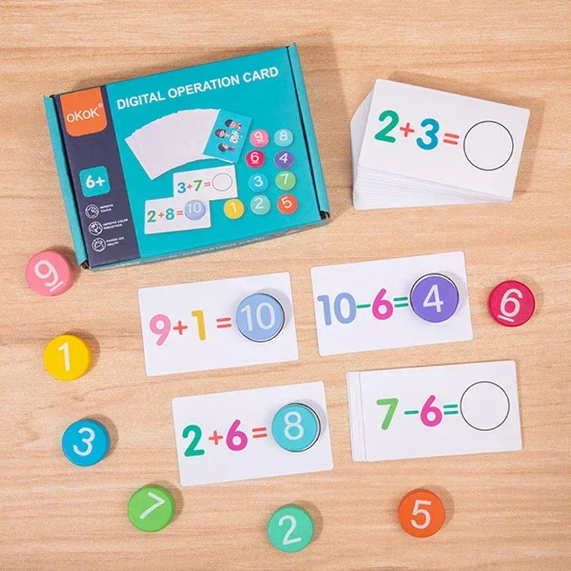 Math Tokens - Räkna & lösa - Räknekort för barn