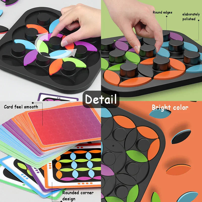 Rotating Logic - Utmanande pussel - Tangram Brädspel