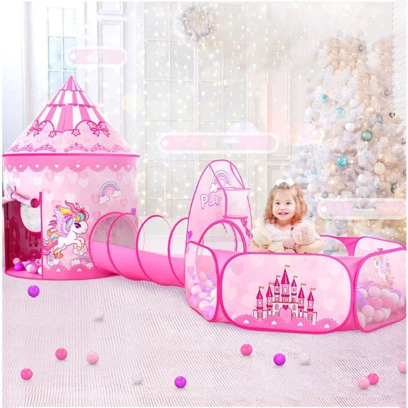 Unicorn Tent – Magisk lekstund – Rosa lektält