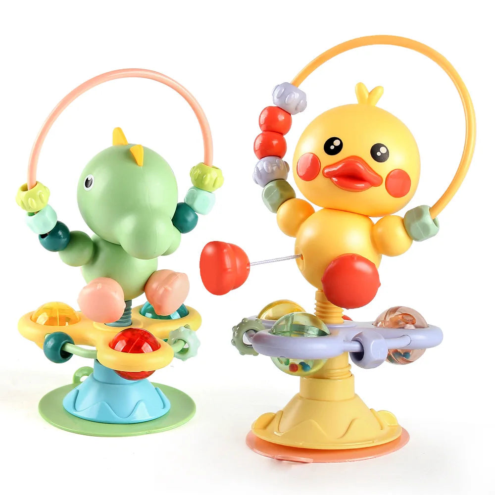 Soothing Rattle Leksak - Sensorisk babyleksak med sugkopp
