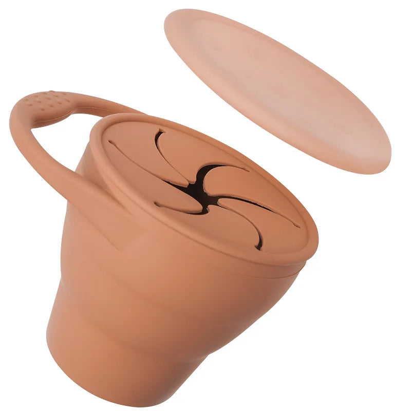 Snackcup - Lätt att ta med sig - Hopfällbar silikonmugg