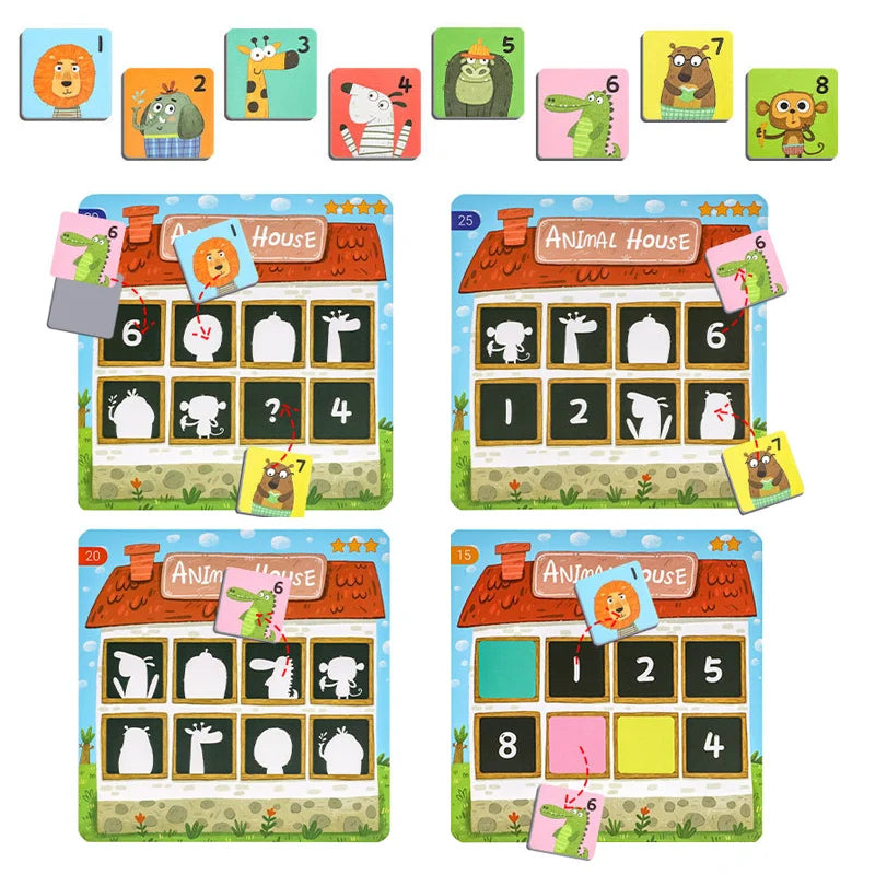 Montessori Memory Match Spel - Lärorikt & kreativt - Memoryspel