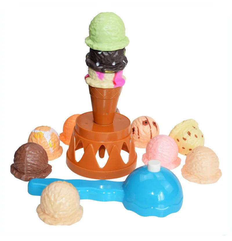 Ice Cream Stack Spel - Balansera smakerna - Stapelspel med glass